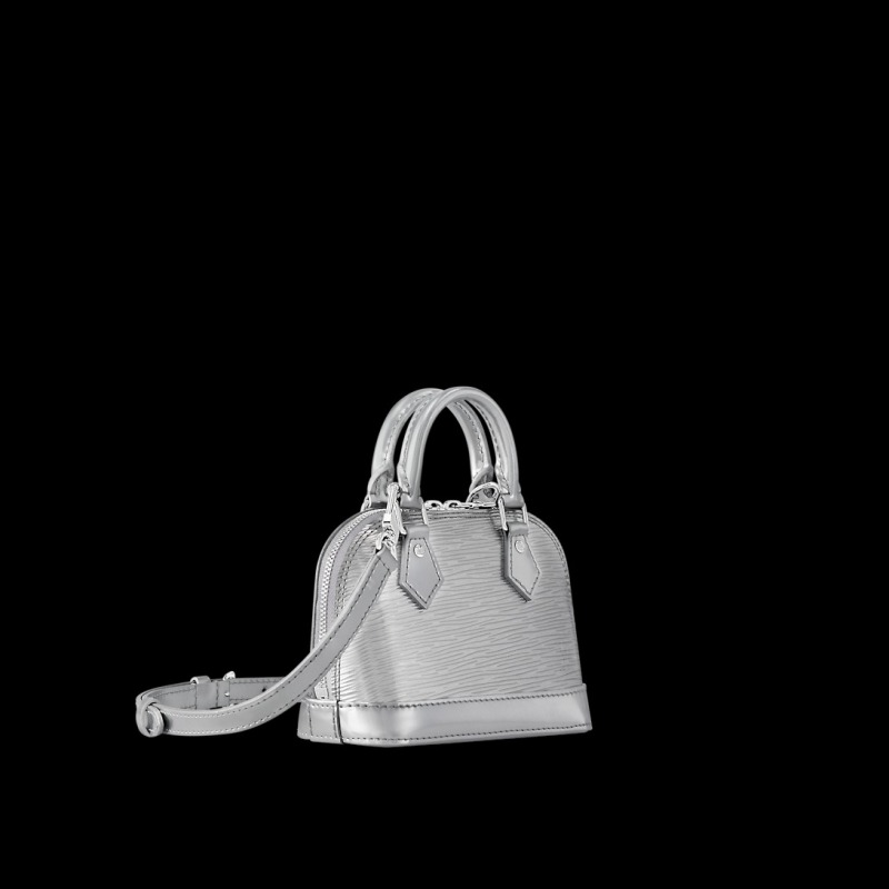 Louis Vuitton Nano Alma Silver Bag For Women M82682- 7.1 Inches / 18 cm