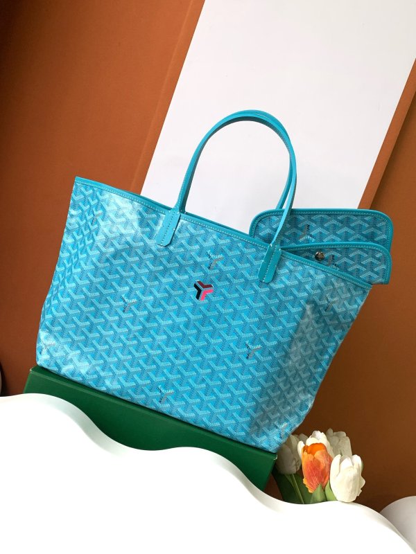Goyard Saint Louis GM Bag and Balise Beach Towel Blue For Women‎ 13.4in/34cm STLBALGMLTY11TC11P