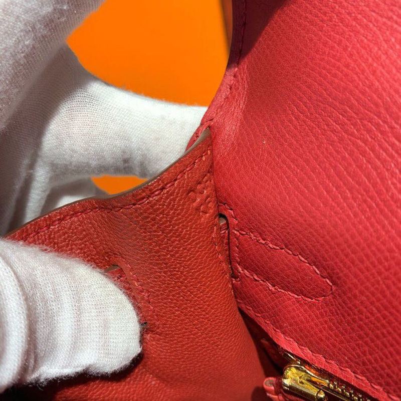 Hermes Kelly Tomate For Women Gold Toned Hardware 10in/25cm