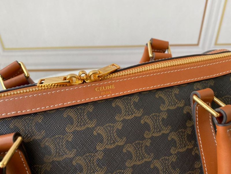 Celine Boston Bag In Triomphe Canvas Brown For Women‎ 12in/31cm 190372CAS.04LU