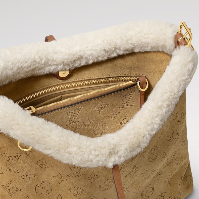Louis Vuitton CarryAll PM Handbag Beige For Women 11.4in/29cm M11843