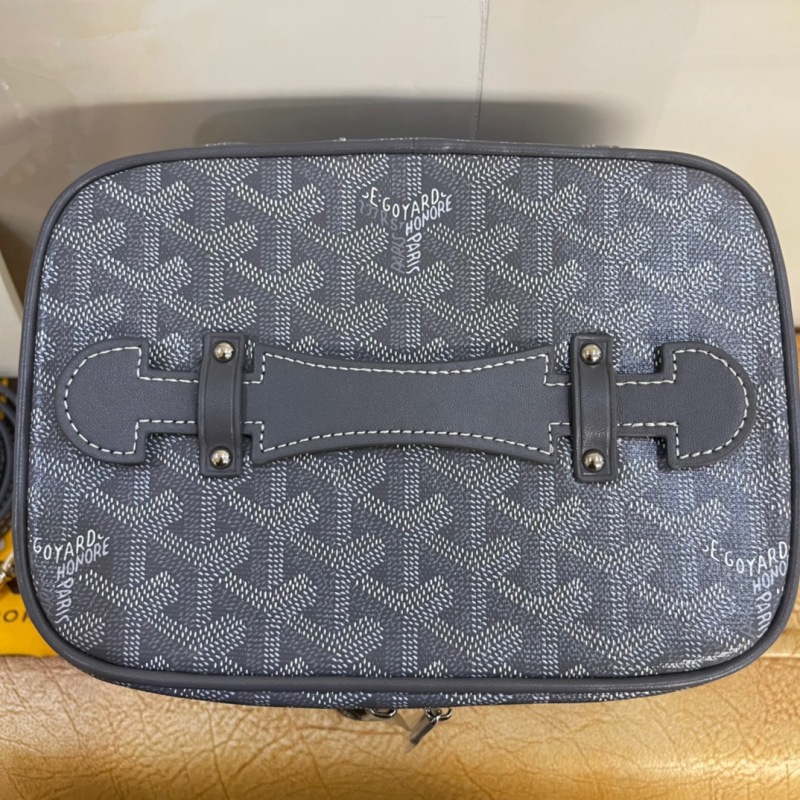 Goyard Muse Vanity Case Grey/Navy Blue For Women‎ 7.9in/20cm MUSEVAPMLTY01CL03P
