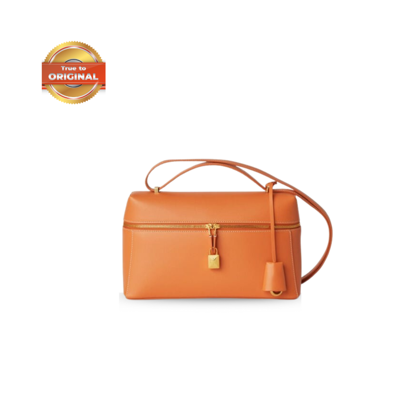 [True-to-ORIGINAL]Loro Piana Extra Bag L27 Cinnamon Orange For Women 10.6in/27cm FAN3462 L0AX