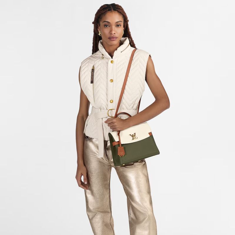 Louis Vuitton Lock Me Ever BB Shouder Bags Green Khaki For Women 11.02in/28cm M20797