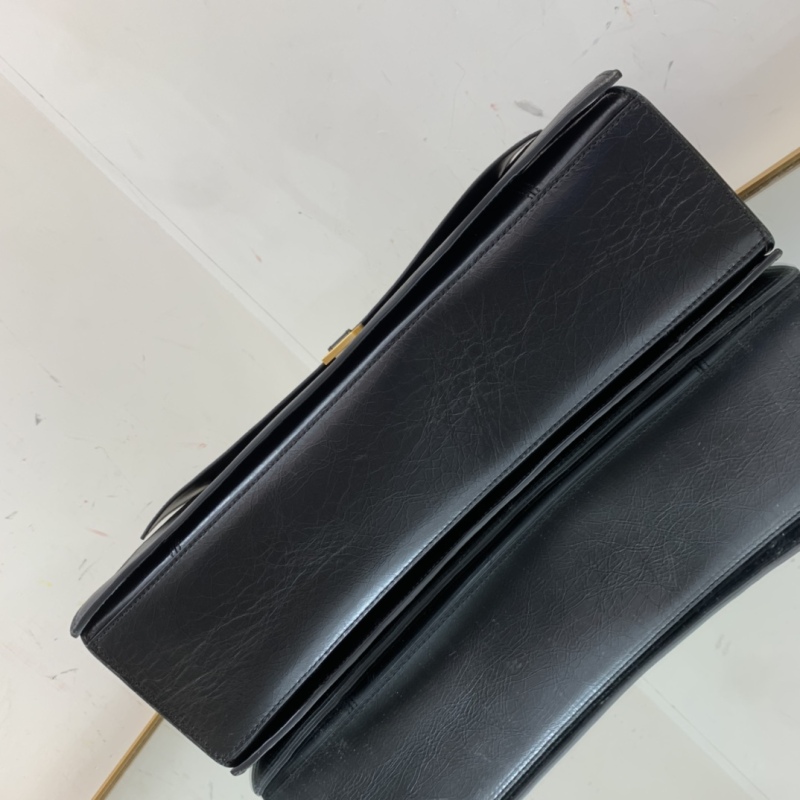 Balenciaga Crush Large Chain Bag In Black For Women 15.7in/ 40cm 716332210IT1000