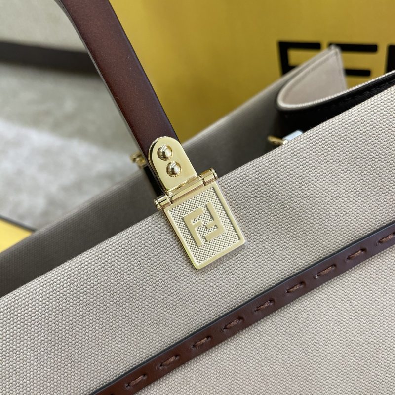 Fendi Tote Bag Grey For Women, Wonmen’s Bags 13.8in/35cm FF 8BH386ABVLF1BZC