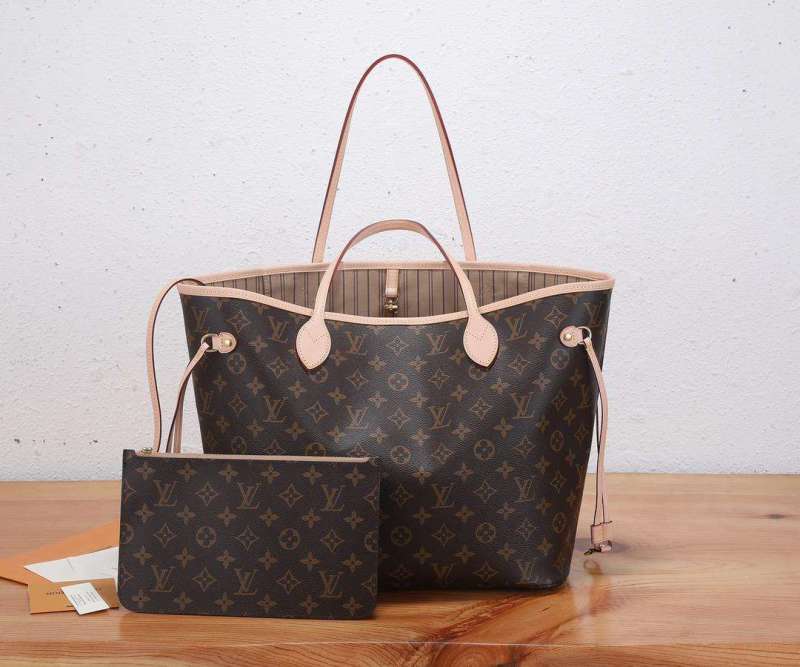 Louis Vuitton Neverfull MM Tote Bag Monogram Canvas Brown For Women 12.6in/32cm LV M40995
