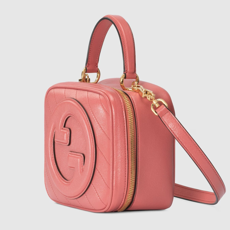 Gucci Blondie Top Handle Bag Pink For Women ‎744434 1IV0G 6701 17cm/6.7 inch