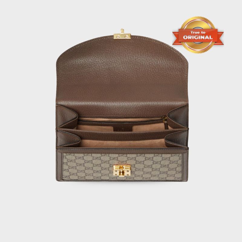 [True-to-ORIGINAL] Gucci Ophidia Medium Top Handle Bag Beige For Women 25cm/9.8in ‎- ‎651055 96IWX 8745