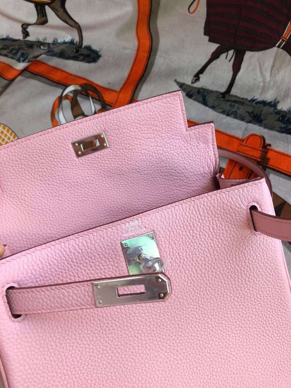Hermes Kelly Danse II Bag Swift Yellow/Black/Brown/Pink/Red For Women 22cm / 8.7in