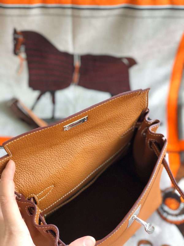 Hermes Kelly Danse II Bag Swift Yellow/Black/Brown/Pink/Red For Women 22cm / 8.7in