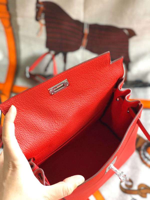 Hermes Kelly Danse II Bag Swift Yellow/Black/Brown/Pink/Red For Women 22cm / 8.7in