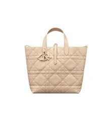 Powder Beige Macrocannage Calfskin