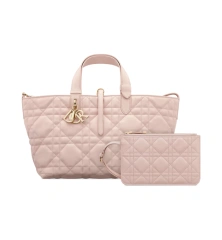 Powder Pink Macrocannage Calfskin