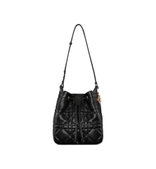 Black Macrocannage Lambskin