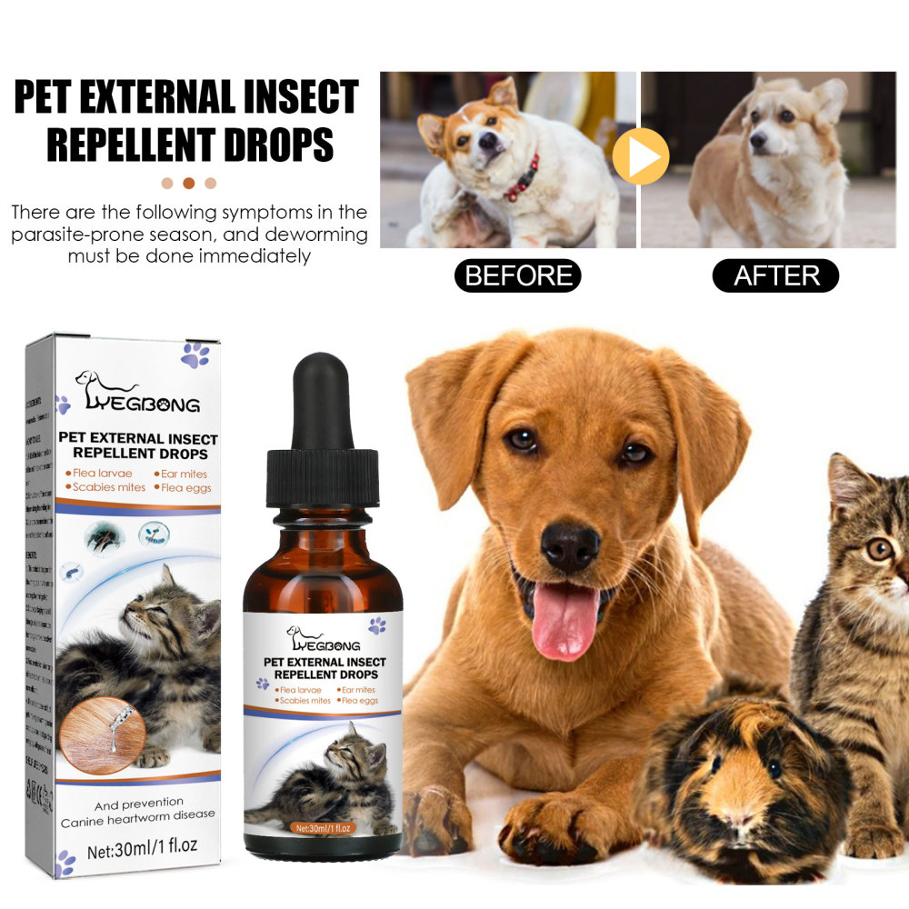 Yegbong Pet Topical Parasite Repellent Drops