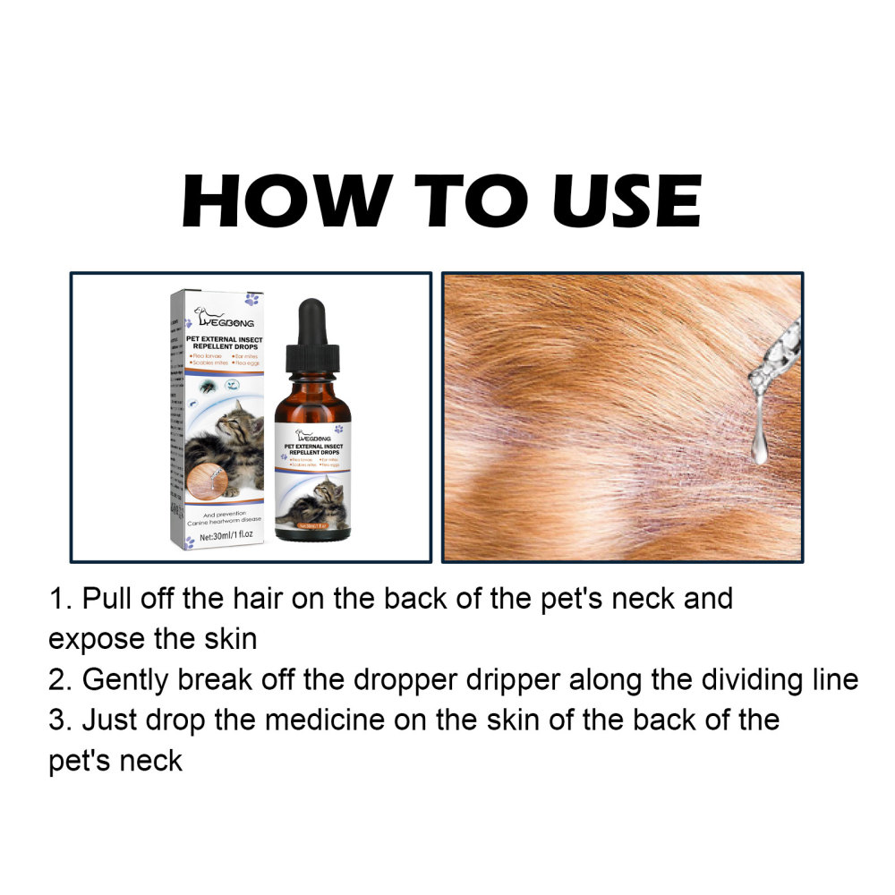 Yegbong Pet Topical Parasite Repellent Drops