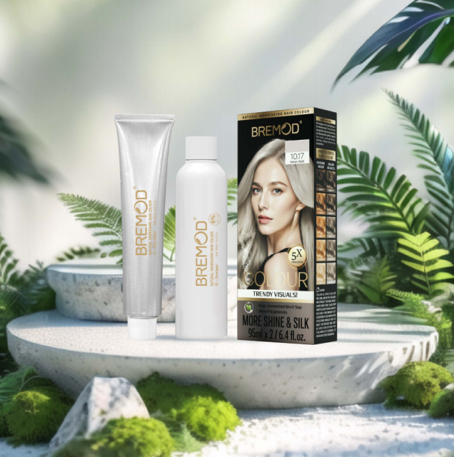 Natural nourishing hair colour 10.17Ashen Gold