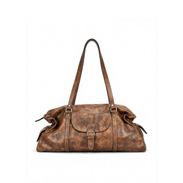 Torba na ramię w stylu retro: torba w stylu retro motocyklowym, torba podróżna damska