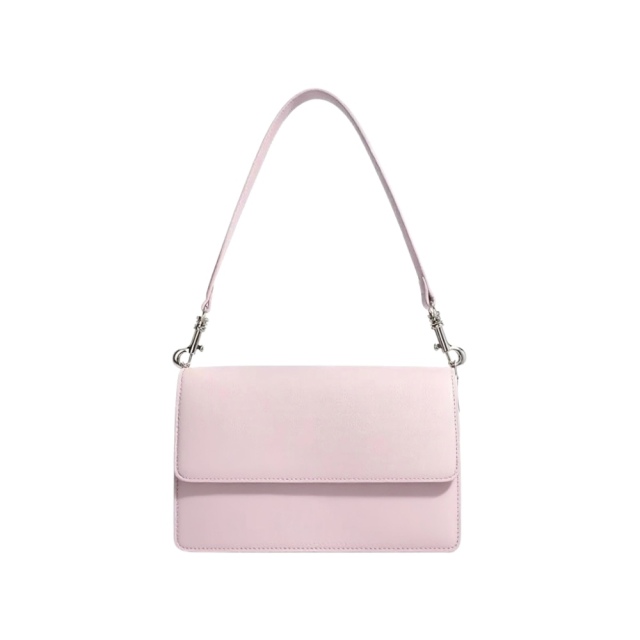 Mała, kwadratowa torba ze skóry naturalnej pod pachą