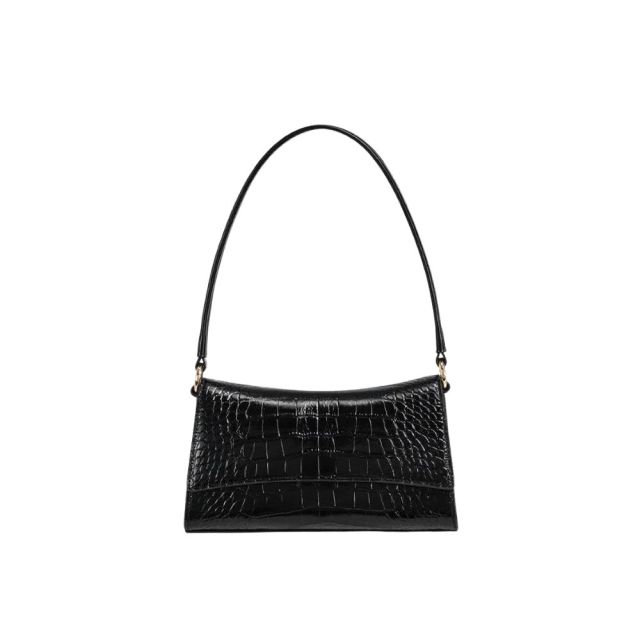 Customizable Crocodile Texture Genuine Leather Women's Shoulder Bag