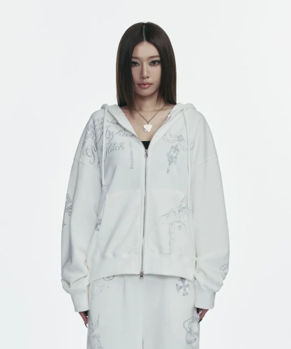 GILAARCHIVE FAUX FUR BELT ZIP JACKET GILA ARCHIVE--FAUX FUR BELT 