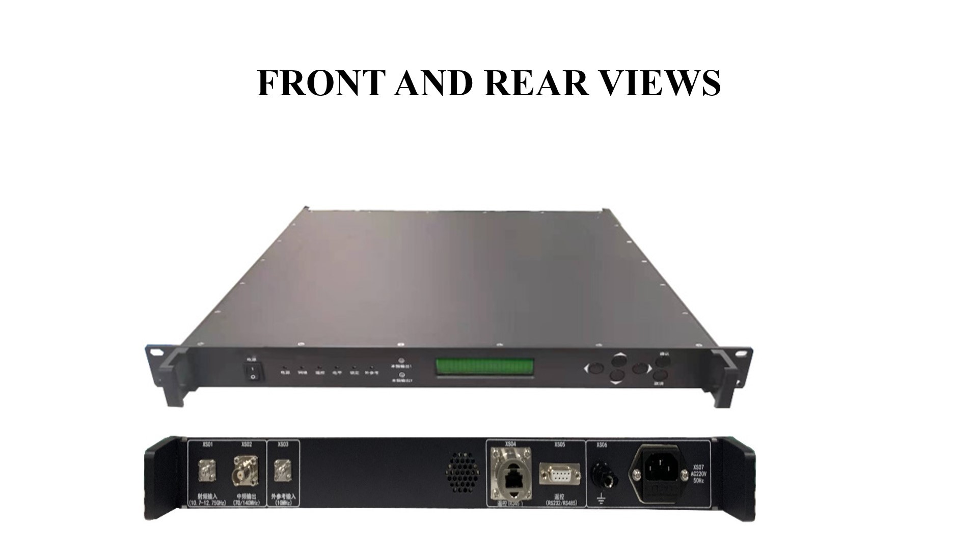 KU-Band Down-Converter in 19’’ chassis