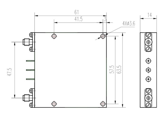 2～18GHz DLVA  Standard Module （DMC-0218-B）