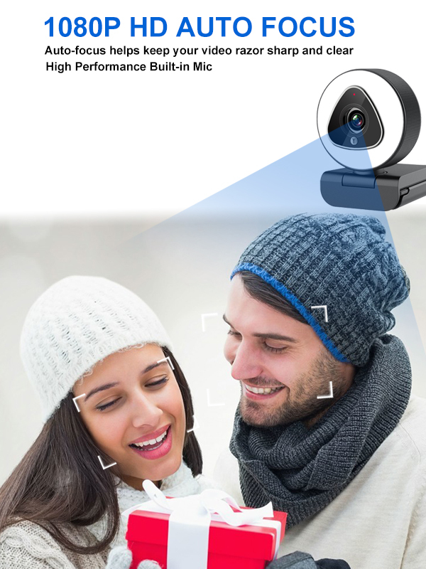 Full HD 30FPS ring light webcam 963