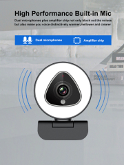 Full HD 30FPS ring light webcam 963