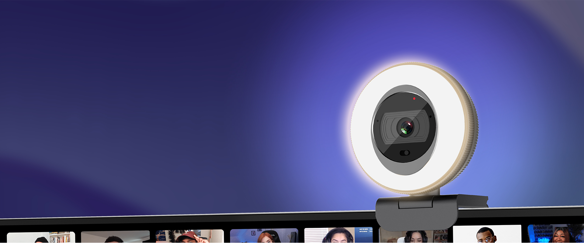 Streaming Webcam with light 