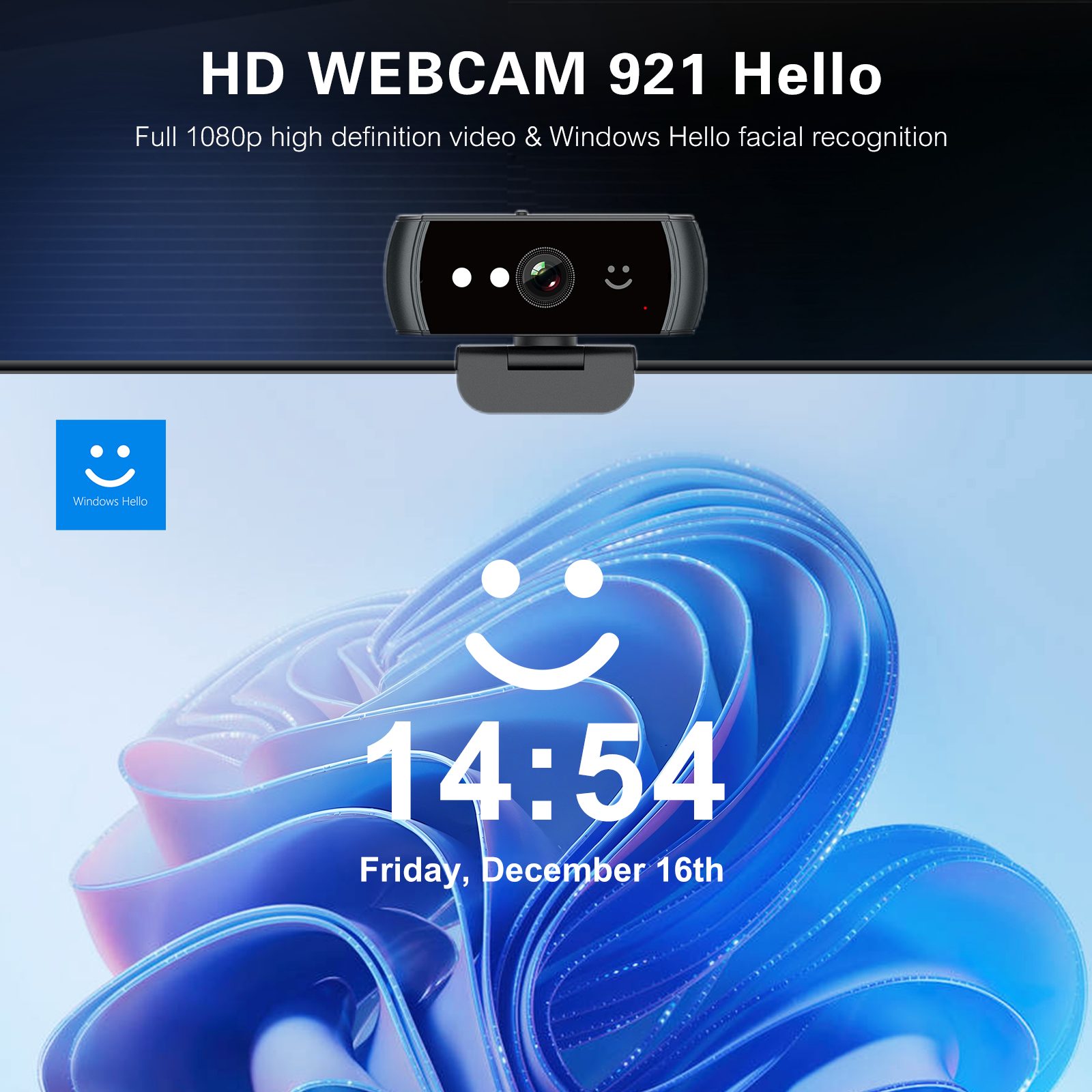 Windows Hello Face recognition webcam 921Hello