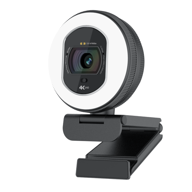 Full HD 60FPS ring light live streaming privacy shutter webcam 866Pro