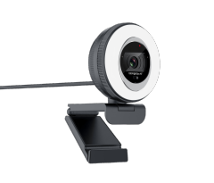 Remote Work Webcam with 1080P 60FPS Video and Adjustable Fill Light
