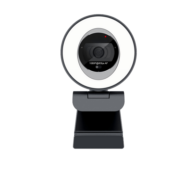 Business Conference Webcam with 1080P 60FPS and Adjustable Fill Light