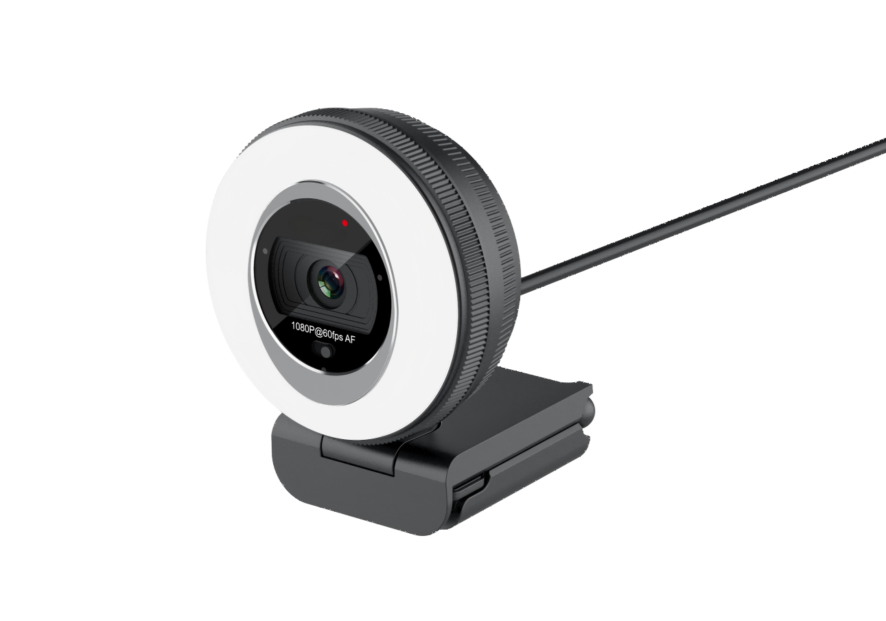 USB Camera for Video Conferencing with 1080P 60FPS Autofocus and Noise Reduction Microphone