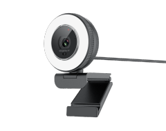 1080P Autofocus Webcam with 60FPS Video and Adjustable Fill Light for Online Communication
