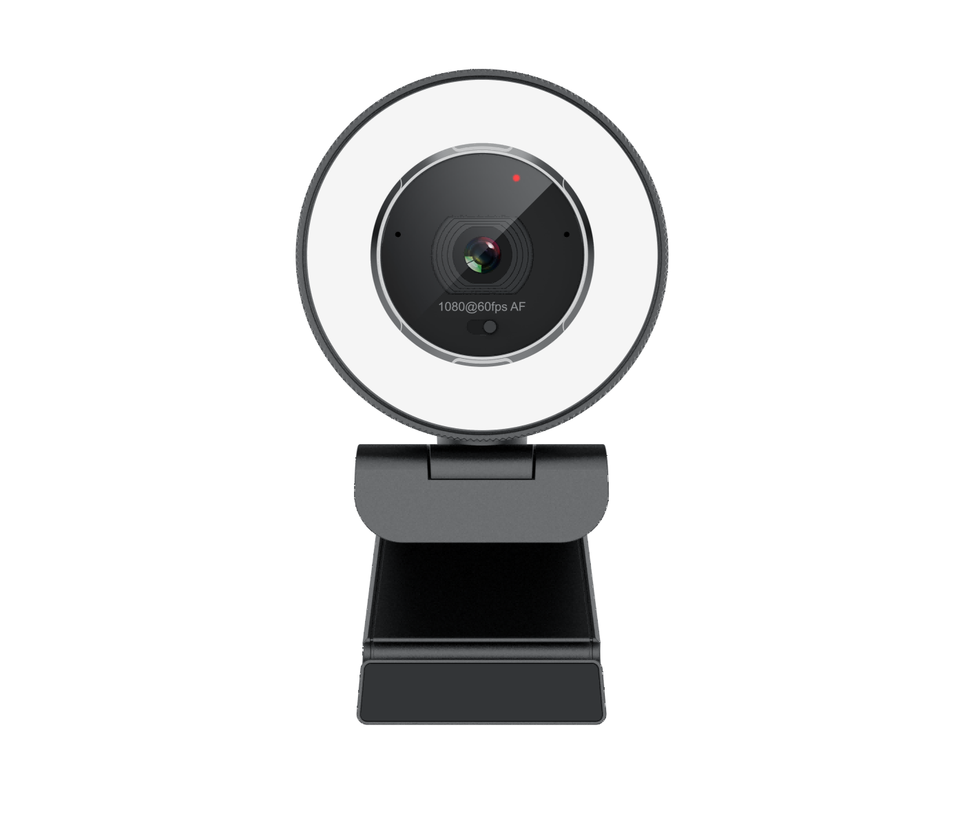 1080P Autofocus Webcam with 60FPS Video and Adjustable Fill Light for Online Communication