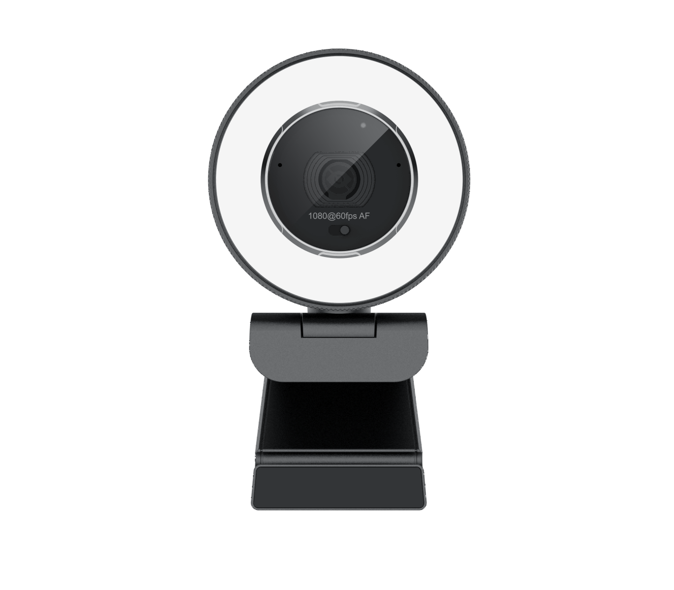 Business Conference Webcam with 1080P 60FPS Video and Adjustable Lighting