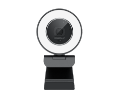 Business Conference Webcam with 1080P 60FPS Video and Adjustable Lighting