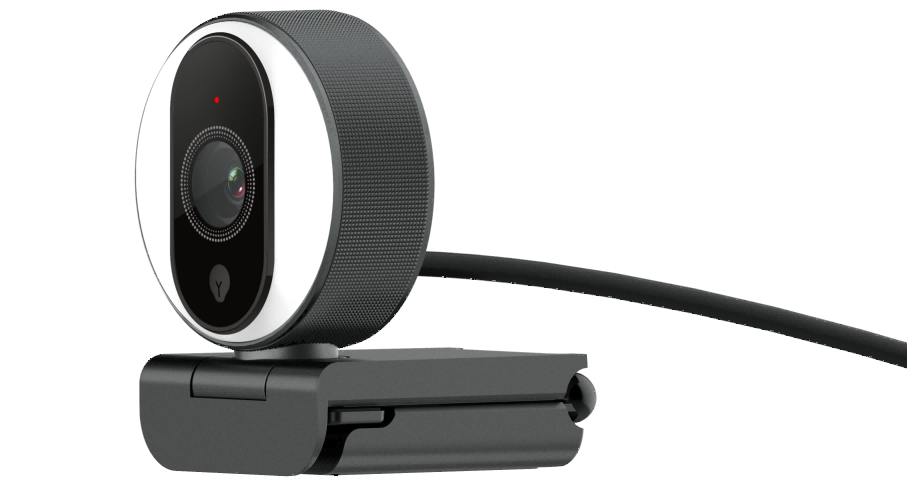 USB Webcam with Fill Light and Microphone for Online Teaching and Streaming
