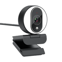 1080P Autofocus Webcam with Fill Light and Noise Reduction Microphone for Video Calls