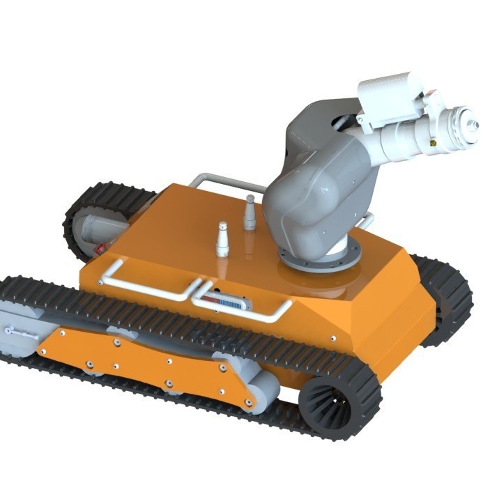 Small fire-fighting robot