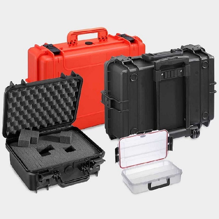 Plastic safety box, waterproof and dustproof sealed box, safety protection box, instrument box, with panel available, portable carrying case.