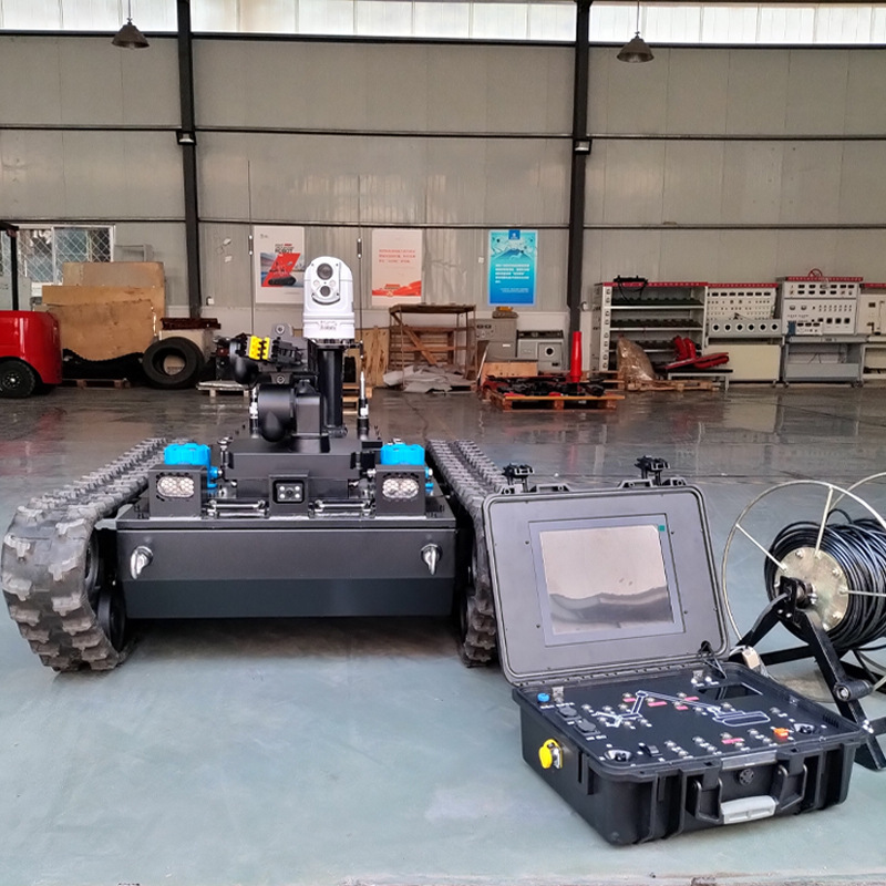 Emergency fire-fighting rescue intelligent explosive disposal and investigation robot