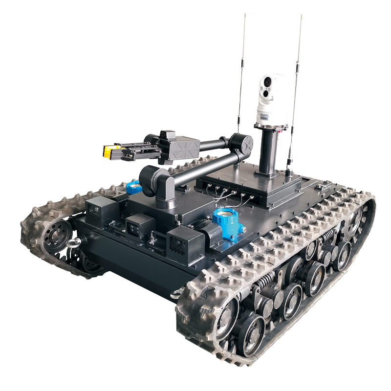 Emergency fire-fighting rescue intelligent explosive disposal and investigation robot