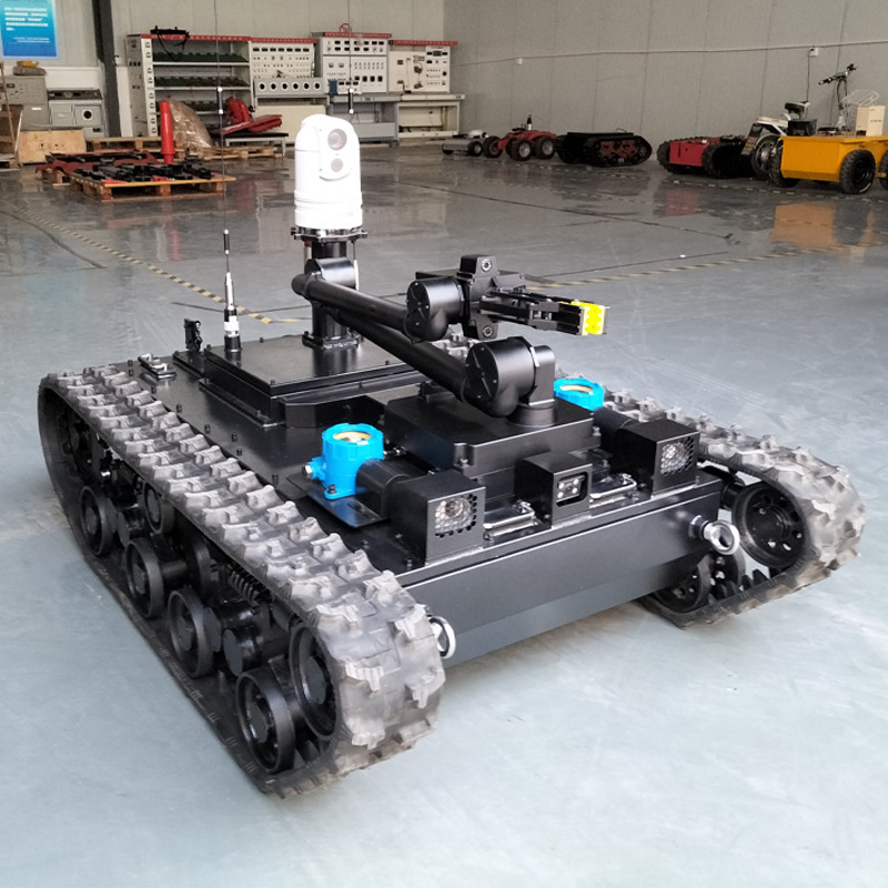 Emergency fire-fighting rescue intelligent explosive disposal and investigation robot