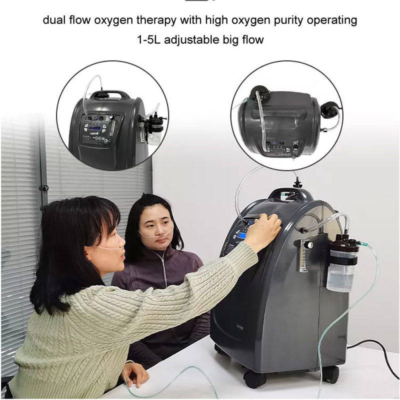 Medical oxygen concentrator 5L low-oxygen dual-flow oxygen supply