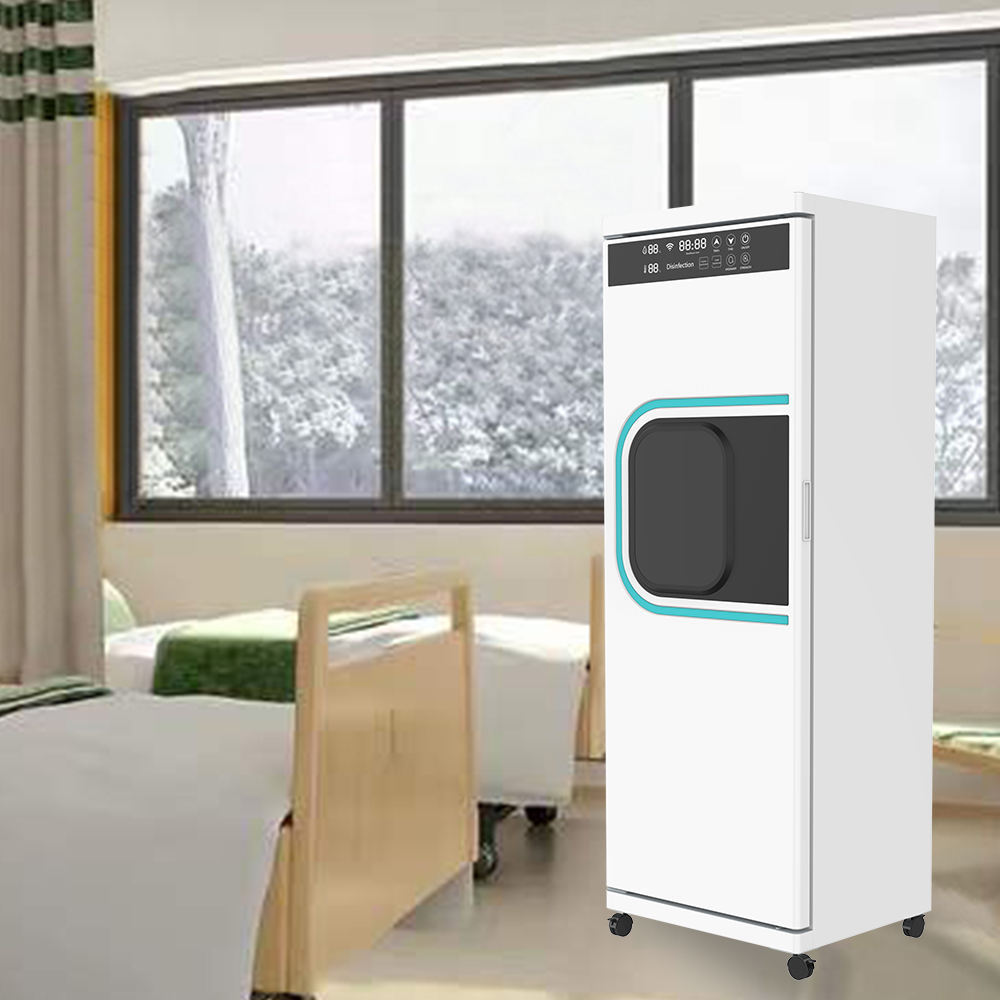 The design of the swivel wheels for the medical disinfection cabinet