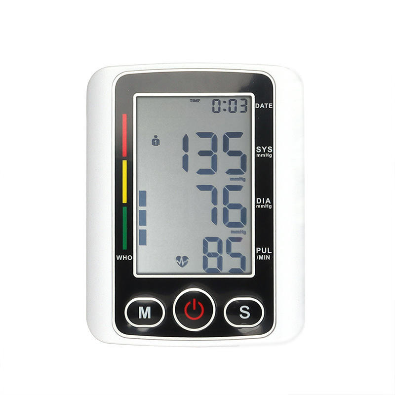 Portable electric digital arm blood pressure monitor